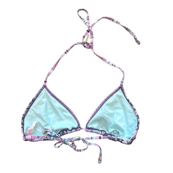 Victoria's Secret Boho Paisley Triangle Bikini Top Women's Size Large - Picture 2 of 4
